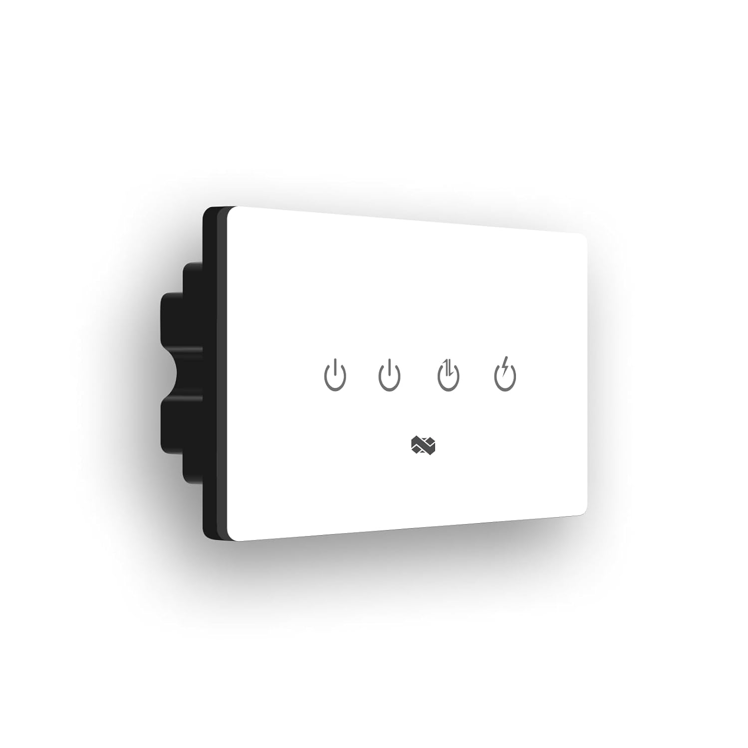 IOTICS Smart Wifi Switch Board: 4 Switch with 1 x High Load (AC/Geyser) switch. Touch, Remote, App Control. Voice Compatible with Alexa & Assistant. Smart Touch Switch For Home Automation