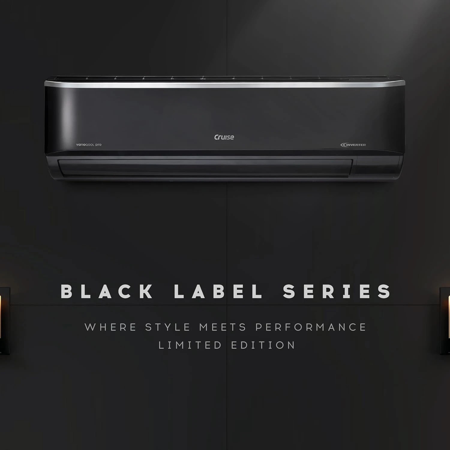 Cruise Limited Edition 1.5 Ton 3 Star Black Inverter Split AC (5200W, Copper, Heavy Duty, 4-in-1 Convertible