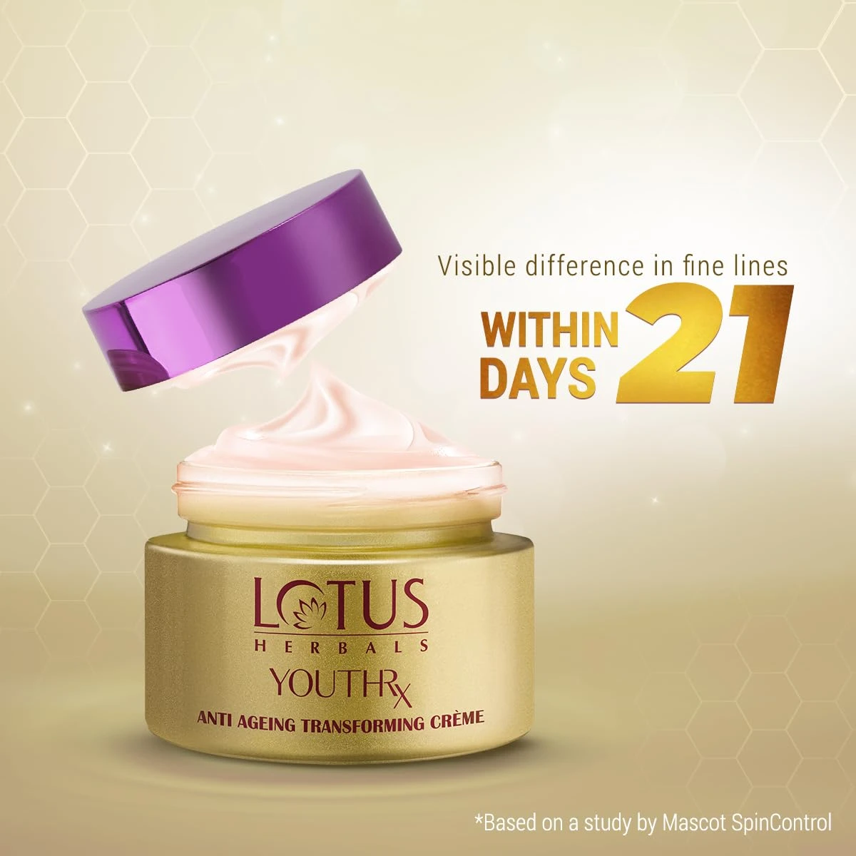 Lotus Herbals YouthRx Anti Ageing Transforming Face Cream SPF 25 and PA+++ | Reduce Dark Spots