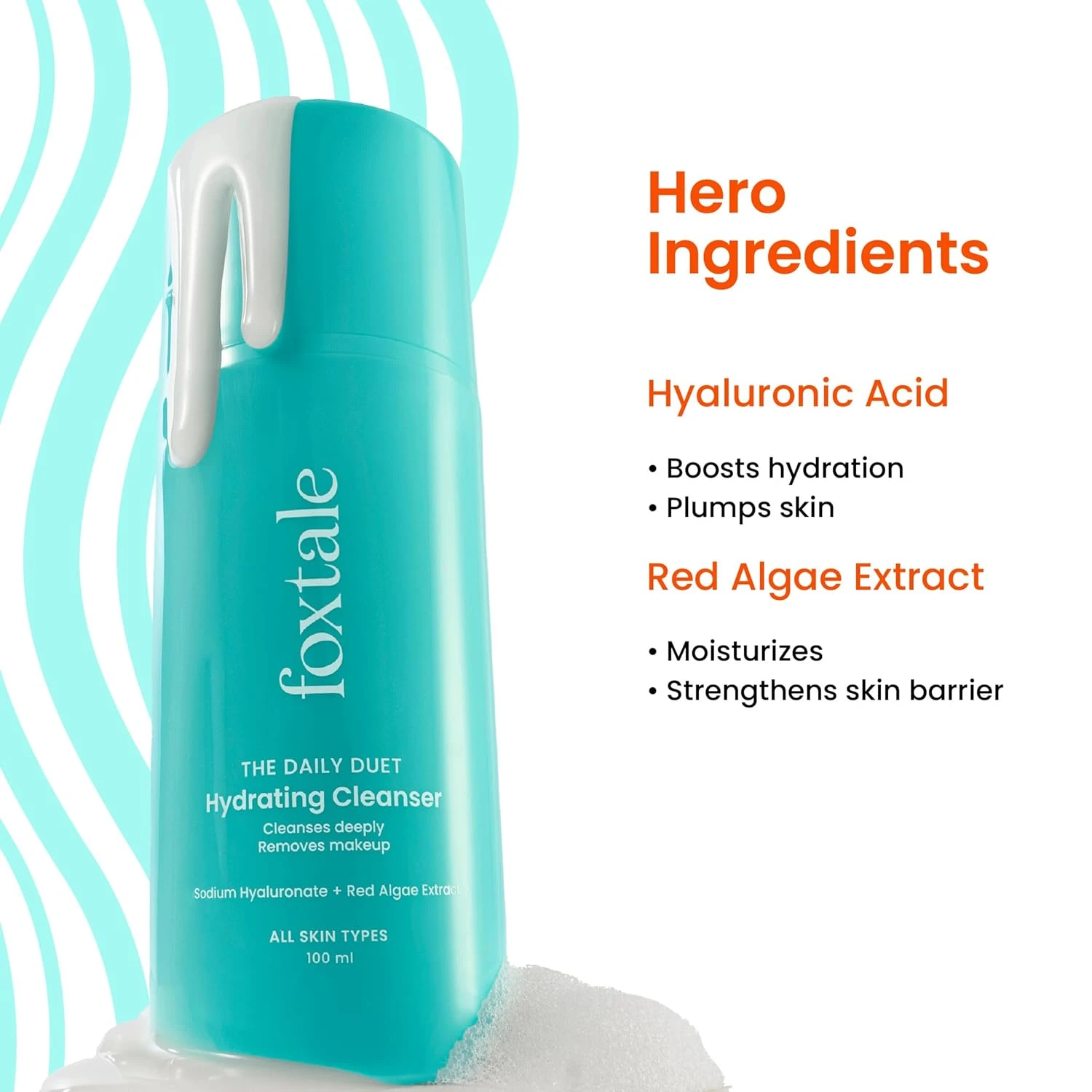 Foxtale Gentle Hydrating Face Wash with Hyaluronic Acid