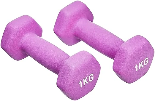 Premium Cast Iron Neoprene Coated Dumbbell Combo with Stand (18 Kg