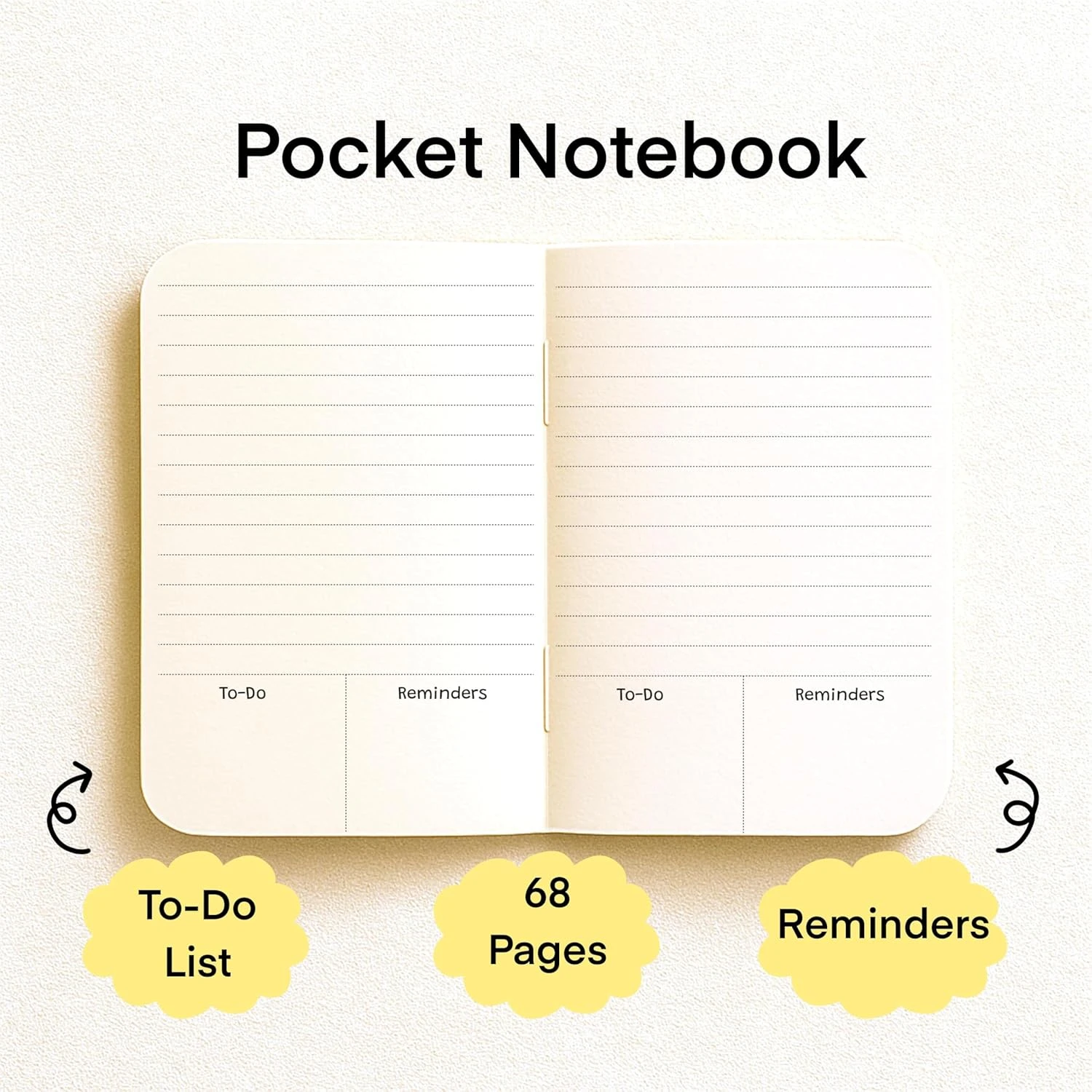 KALP A5 Notebook with Pocket Diary Set – 160 Pages, 80 GSM – Ruled, Soft Cover,