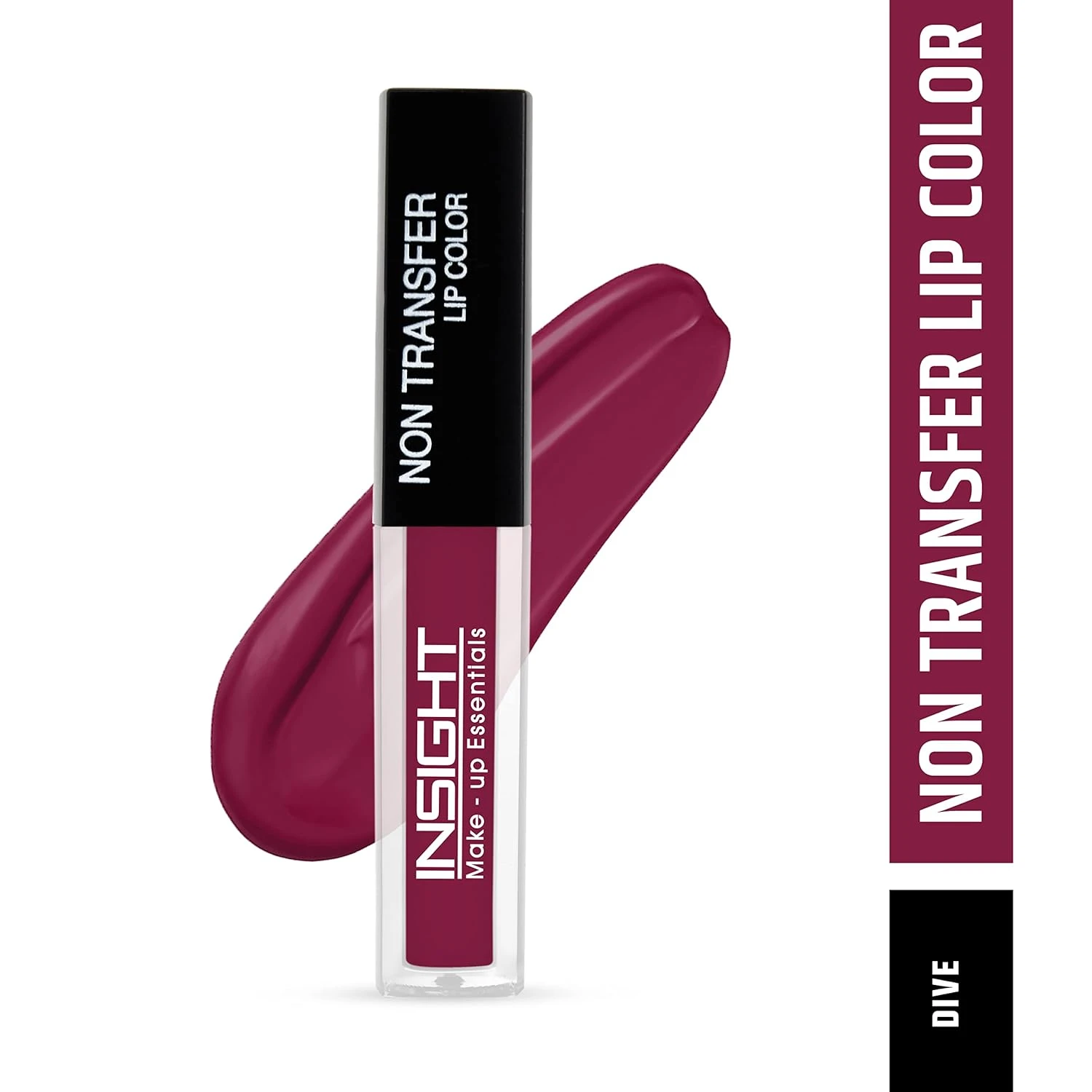 INSIGHT Non Transfer Liquid Lipstick - Dive| Matte Texture|Long Wear |Smudge Proof |Waterproof - 4 ml