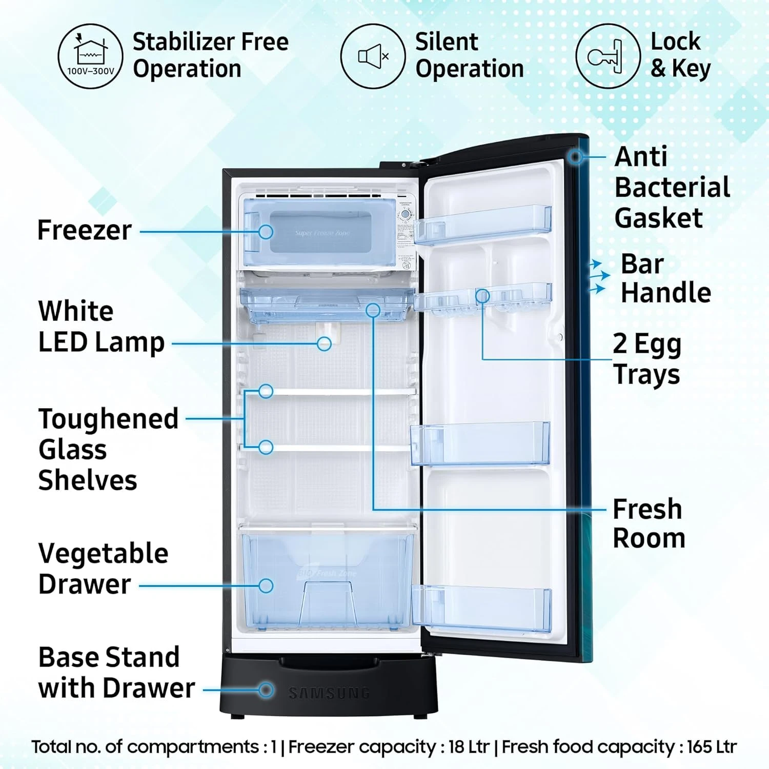 Direct-Cool Single Door Refrigerator