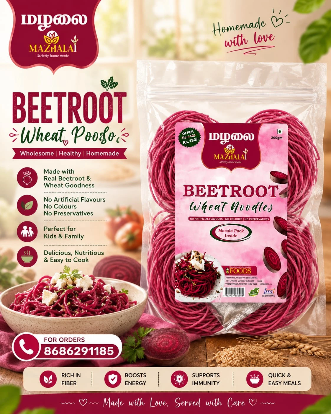 Beetroot Noodles