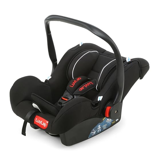 LuvLap 4-in-1 Infant/Baby Car Seat & Carry Cot with Canopy, Convertible Car seat