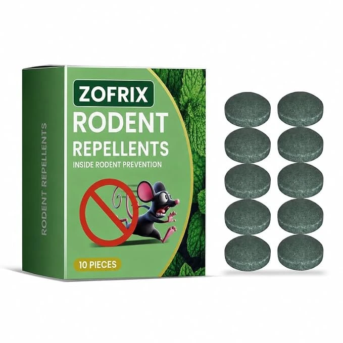 Rodent Repellent Peppermint Oil Sachets (Pack of 10) | Natural Mouse, Rat & Squirrel Deterrent | Indoor & Outdoor Use for Home, Garage & Car | Plant Based, Chemical Free Rodent Control