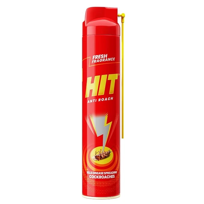 HIT Crawling Insect Killer Cockroach Killer Spray | Instant Kill | Deep-Reach Nozzle | Fresh Fragrance, 700ml