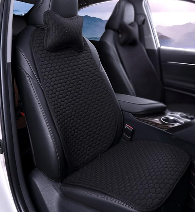 Hukimoyo 3in 1 Car Seat Cover Protector Set Driver Side Seat Removable Car Seat