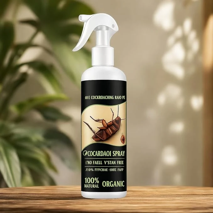 Professional Strength Natural Cockroach Spray – Odorless Indoor Roach Killer Liquid – Pet Friendly Pest Control