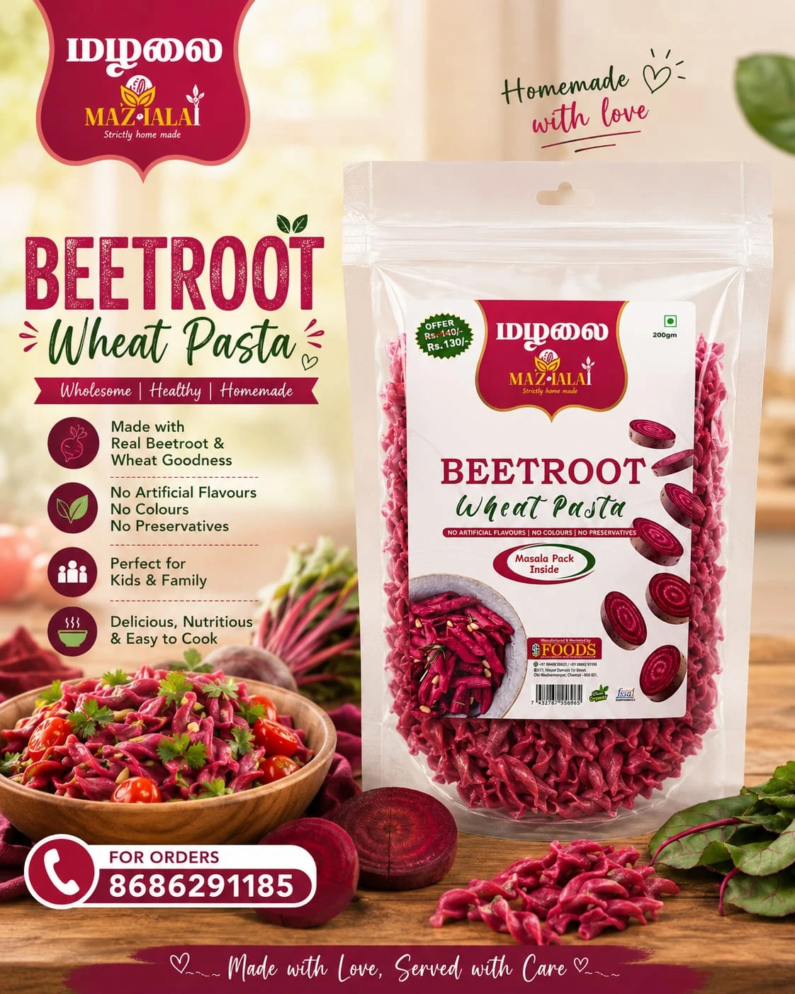 Beetroot Pasta
