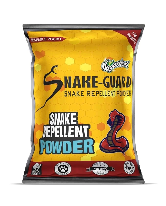 Snake-Guard Snake Repellent Powder-1kg | Non-Toxic, Eco-Friendly, Smell-Free | Safe to Use | Snake Repellent for Outdoors Indoors | Long-Lasting Shield (Pack of 1)